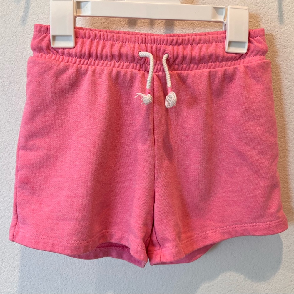 GAP Pink Sweat Shorts with Elastic Waistband and Drawstring Girls Size M 8